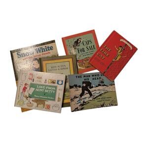 Vintage Children’s Book Lot 6 Disney Snow White Fire Cat Caps for Sale Classics